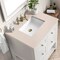 James Martin Vanities Breckenridge 30in Single Vanity, Bright White w/ 3 CM Eternal Marfil Top 330-V30-BW-3EMR - alternate 5